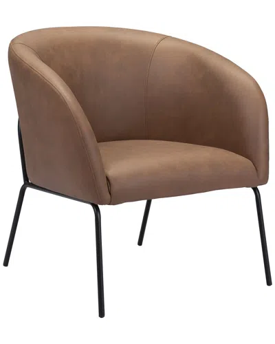 Zuo Modern Quinten Accent Chair In Brown