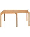 Zuo Modern Riviera Extendable Dining Table In Brown