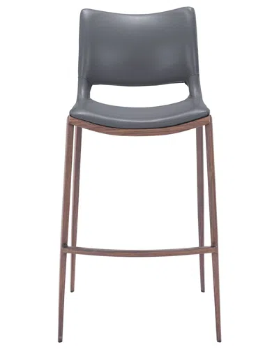 Zuo Modern Set Of 2 Ace Bar Chair In Gray