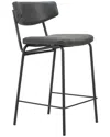 Zuo Modern Set Of 2 Charon Counter Stools