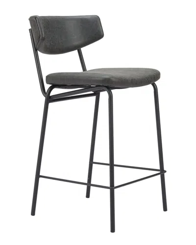 Zuo Modern Set Of 2 Charon Counter Stools In Green