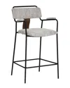 Zuo Modern Set Of 2 Couva Counter Stools In Black