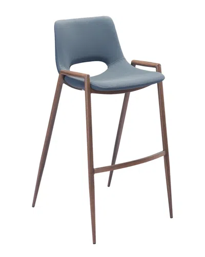 Zuo Modern Set Of 2 Desi Bar Chairs In Grey