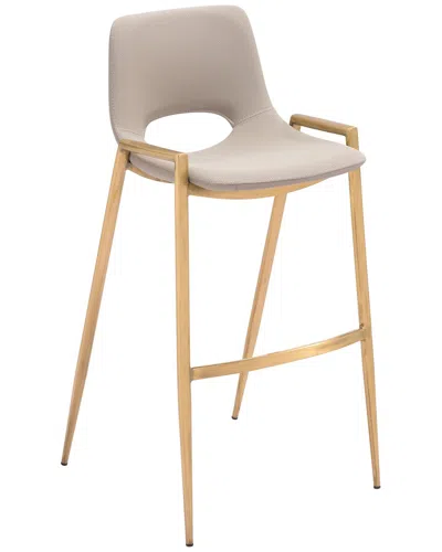 Zuo Modern Set Of 2 Desi Barstool In Neutral