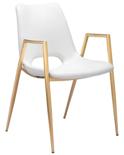 Zuo Modern Set Of 2 Desi Dining Chair In White