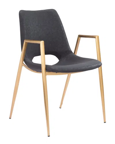 Zuo Modern Set Of 2 Desi Dining Chair In Black