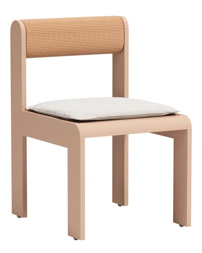 Zuo Modern Set Of 2 Island Outdoor Dining Chair In Brown