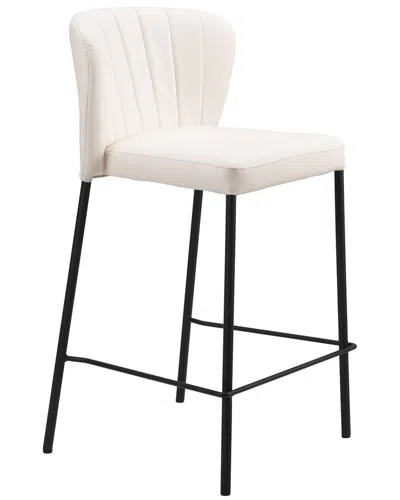 Zuo Modern Set Of 2 Linz Counter Stools In White