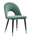 Zuo Modern Set Of 2 Menlo Dining Chairs In Green