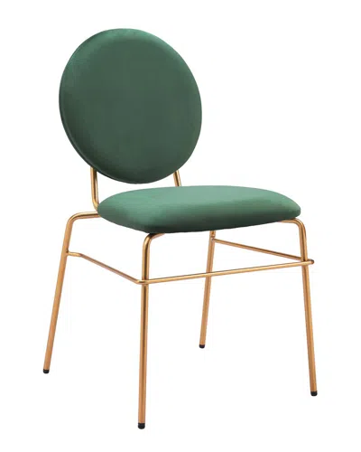 Zuo Modern Set Of 2 Odessa Dining Chairs In Green