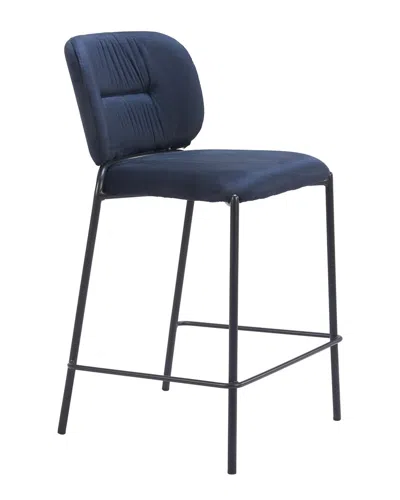 Zuo Modern Set Of 2 Plat Counter Stools