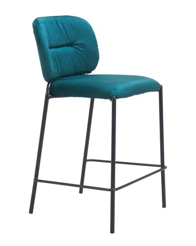 Zuo Modern Set Of 2 Plat Counter Stools