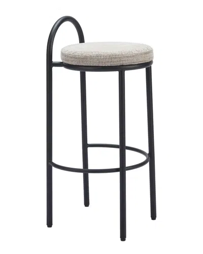 Zuo Modern Set Of 2 Sisal Barstools In Gray