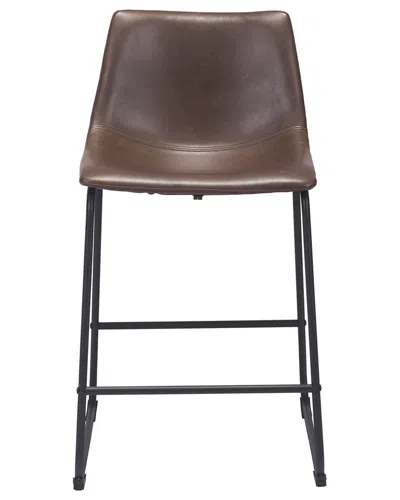 Zuo Modern Set Of 2 Smart Counter Chair In Brown