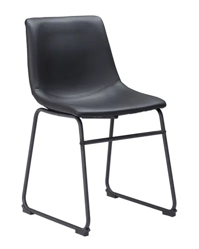 Zuo Modern Set Of 2 Smart Dining Chair In Black