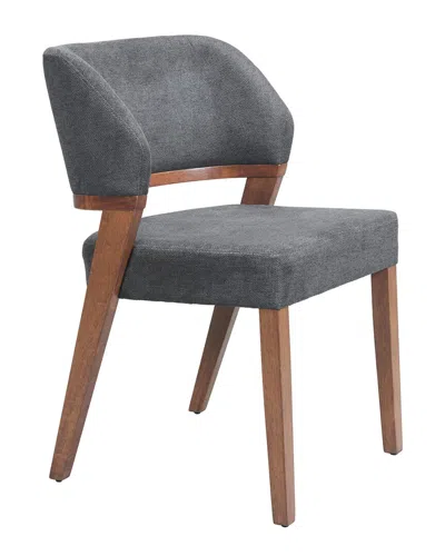 Zuo Modern Set Of 2 Sunobu Dining Chairs In Gray