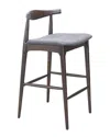 Zuo Modern Set Of 2 Tuzka Barstools In Brown