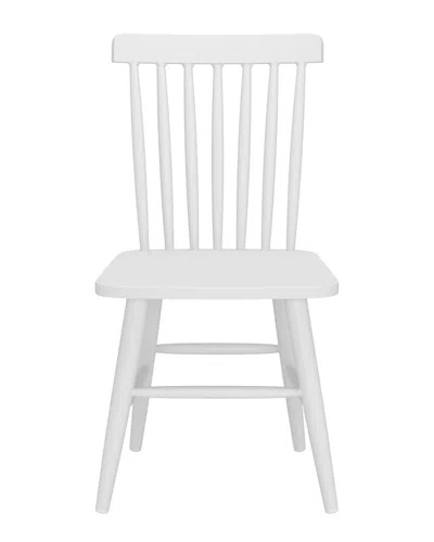 Zuo Modern Set Of 2 Zeilen Dining Chairs In White