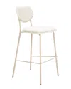 Zuo Modern Set Of 4 Zeal Barstools In White