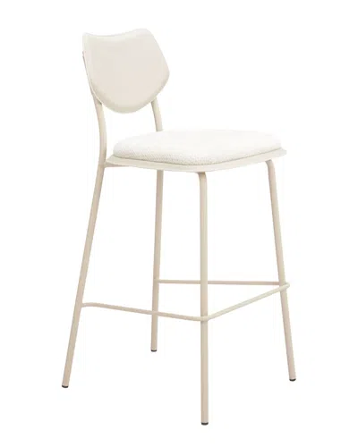 Zuo Modern Set Of 4 Zeal Barstools In White
