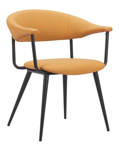 Zuo Modern Sima Dining Chair In Yellow