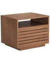 Zuo Modern Slit Nightstand In Brown