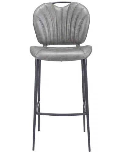Zuo Modern Terrence Bar Chair In Gray