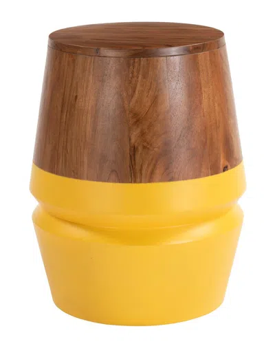 Zuo Modern Tornos Side Table In Yellow