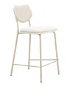 Zuo Modern Set Of 4 Zeal Barstools In White