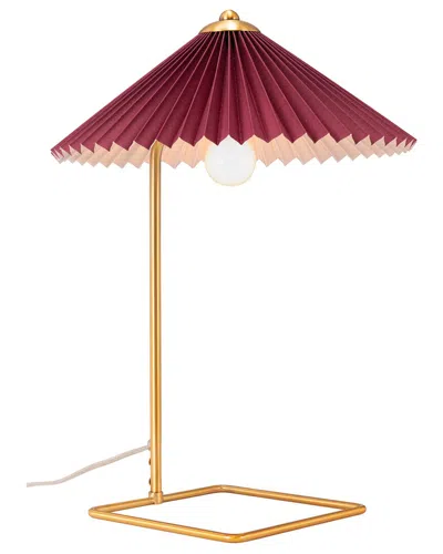 Zuo Modern Zuo Charo Table Lamp In Red