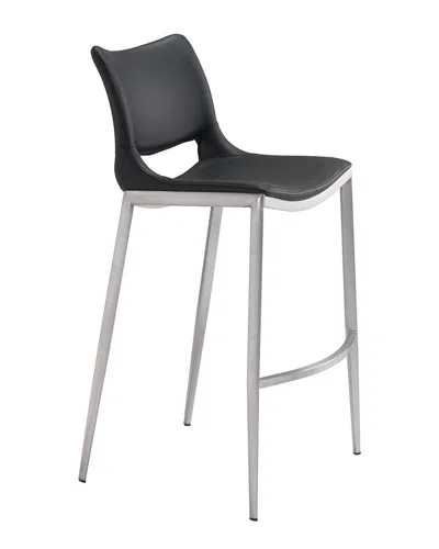 Zuo Modern Zuo Set Of 2 Ace Bar Chairs In Black