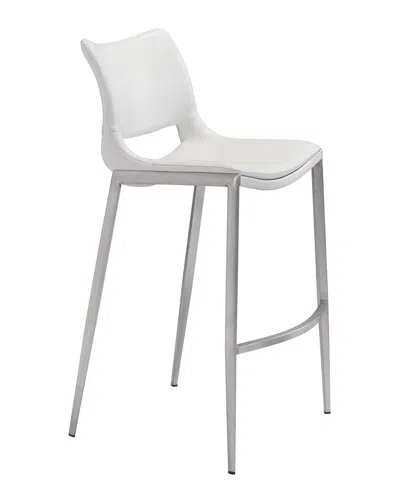 Zuo Modern Zuo Set Of 2 Ace Bar Chairs In White