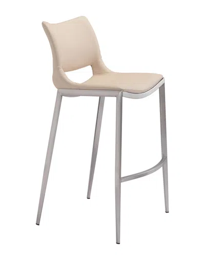Zuo Modern Zuo Set Of 2 Ace Bar Chairs In Neutral