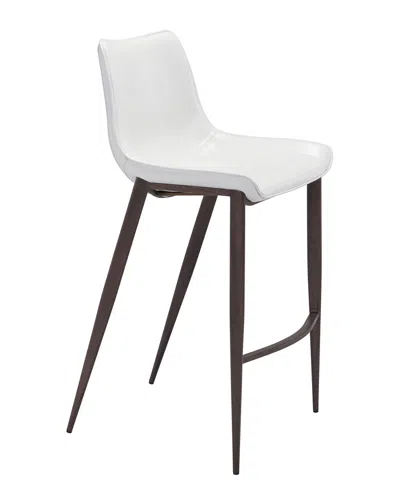 Zuo Modern Zuo Set Of 2 Magnus Bar Chairs In White