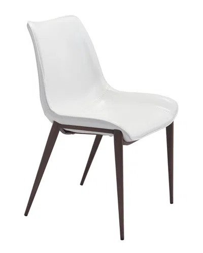 Zuo Modern Zuo Set Of 2 Magnus Dining Chairs In White