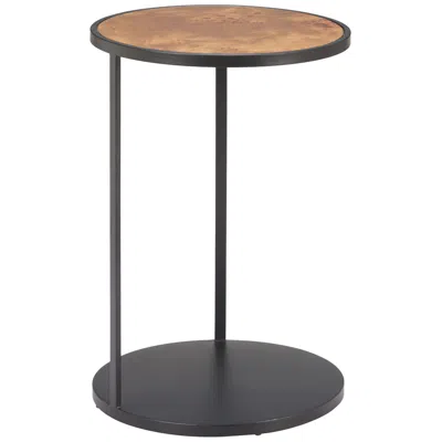 Zuo Nodo Side Table Brown & Black In Gray