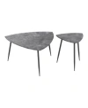 Zuo Normandy Accent Table Set In Gray