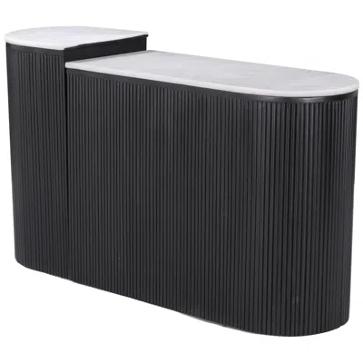 Zuo Ormara Console Table Set White & Black