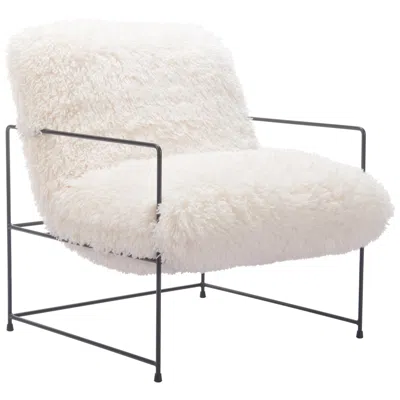 Zuo Pelut Accent Chair White