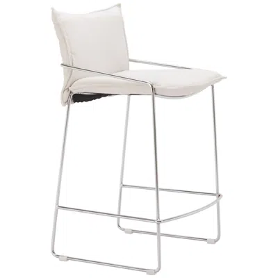 Zuo Pola Counter Stool White