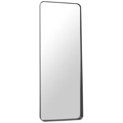 Zuo Riga Floor Mirror Collection Black 66.1" X 24.0" Floor Mirror