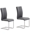 Zuo Rosemont Dining Chair, Set Of 2 In Gray
