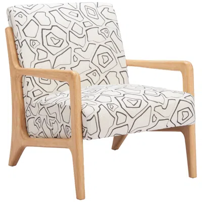 Zuo Runa Accent Chair Beige & Natural