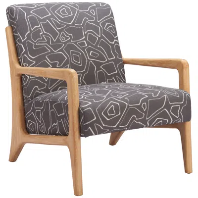 Zuo Runa Accent Chair Gray & Natural