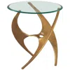 Zuo Sabel Side Table Gold In Multi