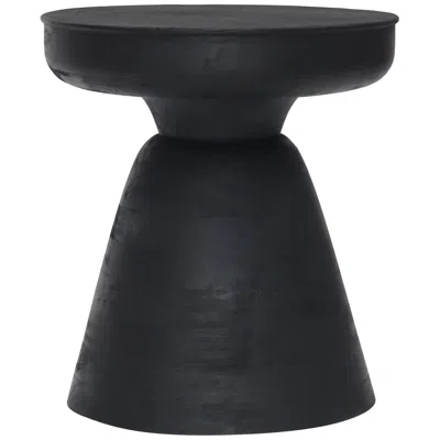 Zuo Sage 16" Wide Matte Black Stool Or Side Table