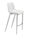 Zuo Set Of 2 Magnus Bar Chairs