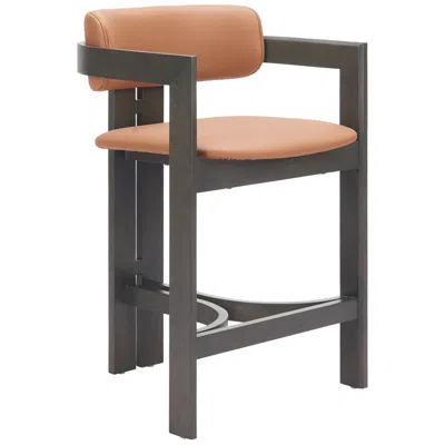 Zuo Shaili Counter Stool Brown In Black