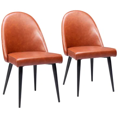 Zuo Silloth Armless Dining Chair Brown