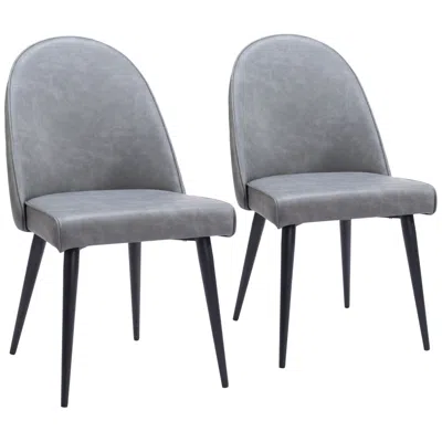 Zuo Silloth Armless Dining Chair Gray